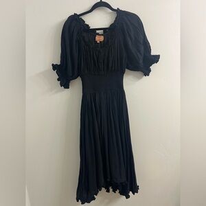 JessaKae Black Smocked Dress | size XS